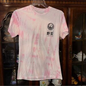 fresh laundry tokoyo japan visionary shirt pink white tie dye size Medium